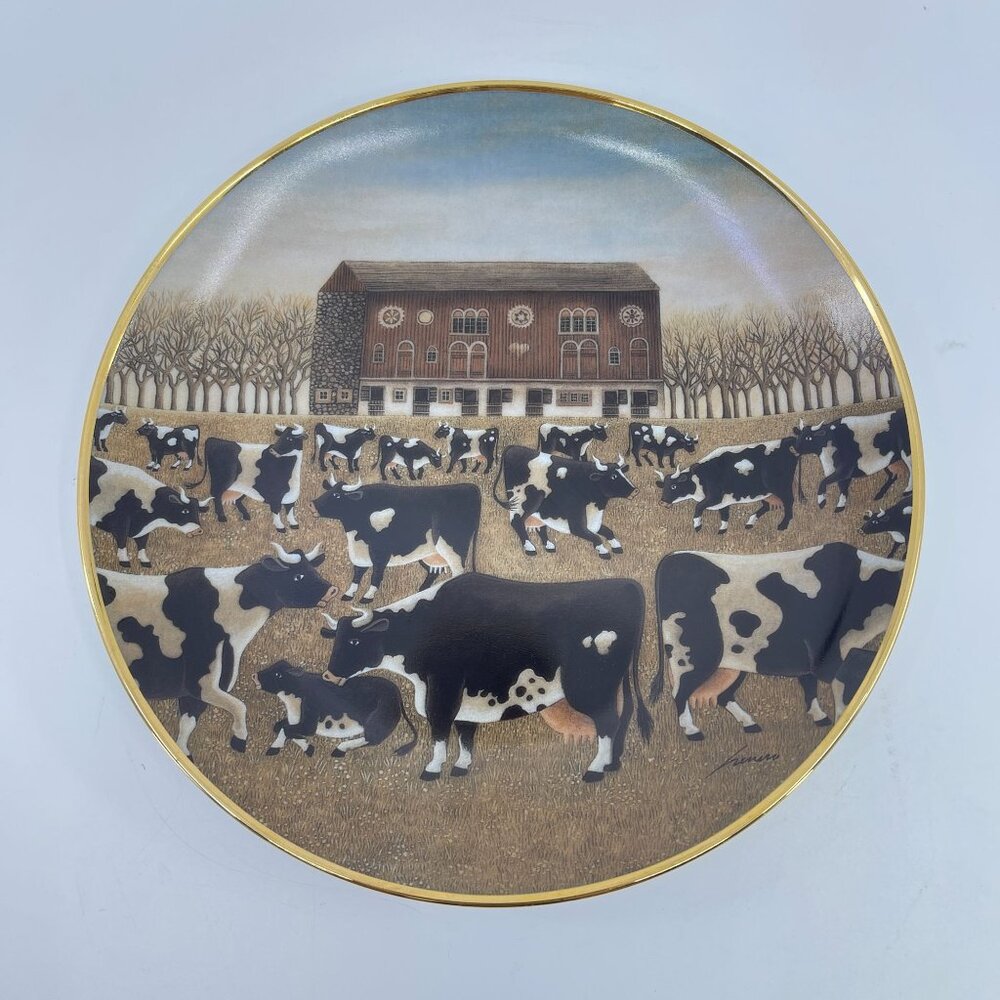 spring pasture by lowell herrero decorative plate by american folk art collectio